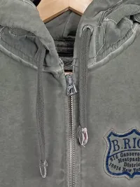 BETTER RICH Herren Sweatjacke Gr. 44/XS Oliv Kapuze Casual Hoodie 2