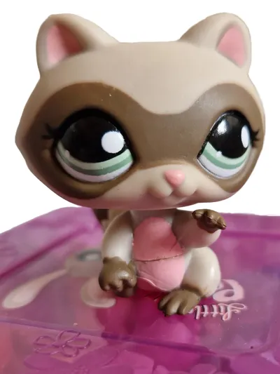 Littlest Pet Shop Waschbär Figur Spielfigur Mehrfarbig 5cm