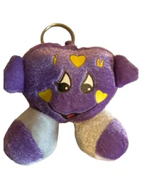 Aliki Plüsch Schlüsselanhänger Herz Lila Kinder Charmant Anhänger 10cm 1