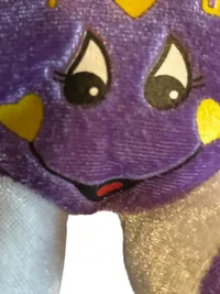 Aliki Plüsch Schlüsselanhänger Herz Lila Kinder Charmant Anhänger 10cm 2