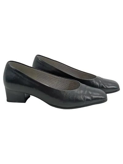 Gabor Klassische Pumps Damen Schwarz Leder Gr. 36.5 Business Slip-On