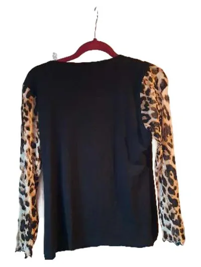 Ricarda M. Damen Langarmshirt Leopard Print Viskose Freizeit Gr. 42 XL