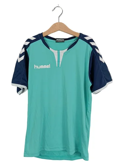 Hummel Kinder Sport Shirt Gr. 140/152 Türkis Blau