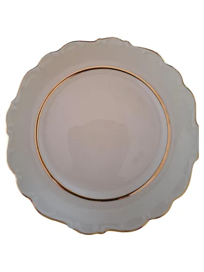 Schumann Bavaria Porzellan Essteller rund 25cm Elegant Weiß Festlich