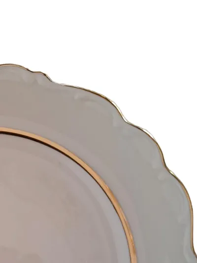 Schumann Bavaria Porzellan Essteller rund 25cm Elegant Weiß Festlich