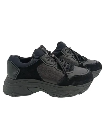 Bronx Sneaker low Damen Gr. 41 Schwarz Modisch Freizeit Schuhe