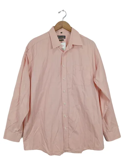 ATWARDSON Herren Business Hemd Rosa Gr. 43 Baumwolle bügelleicht
