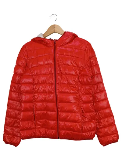 Q/S designed by Damen Windjacke Gr. 38/M Rot Casual Kapuze Gesteppt