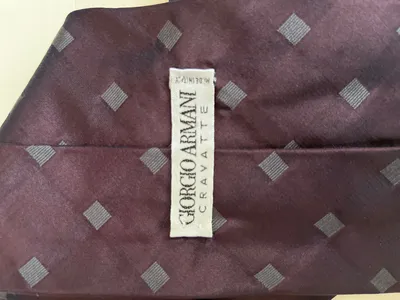 Giorgio Armani Herren Krawatte Seide Business Mehrfarbig Geometrisch Muster