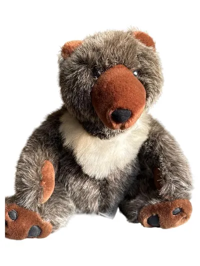 IKEA Plüschtier Bär Teddybär Kuscheltier Braun Grau 35 cm