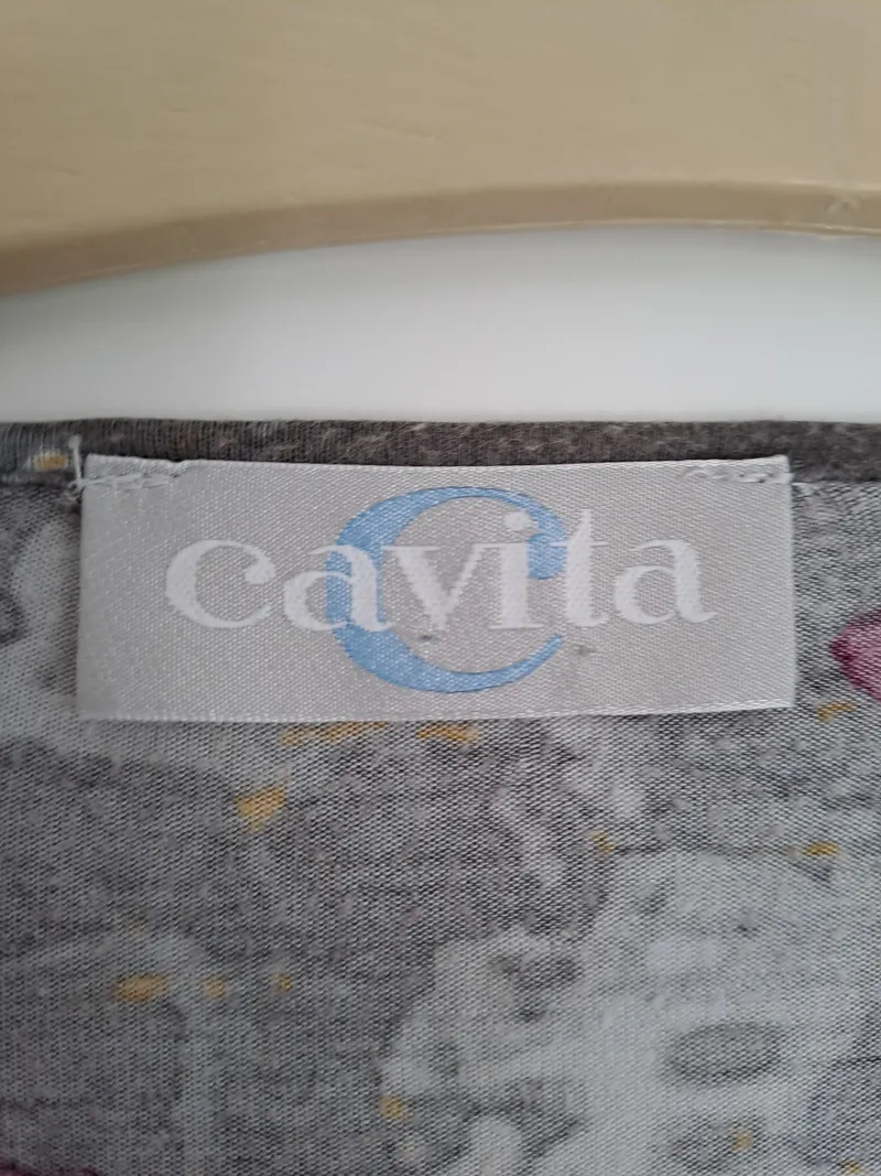 Cavita Damen Strickjacke Viskose Gr. 50/5XL Modern Mehrfarbig 8