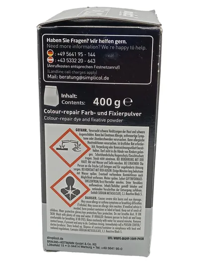 Simplicol Back to Black Textilfarbe Schwarz 400g All-in-One Farberneuerung