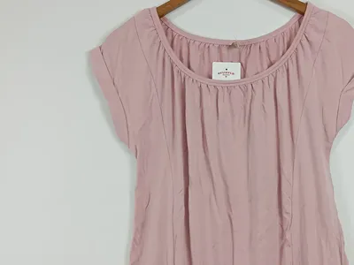 Soyaconcept Damen Top Kurzarm Viskose Pink Gr. XS Casual