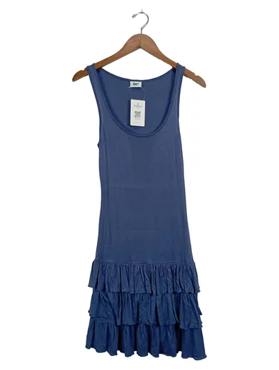 Beach Time Damen Sommerkleid Blau Gr. 34/XS mit Rüschen