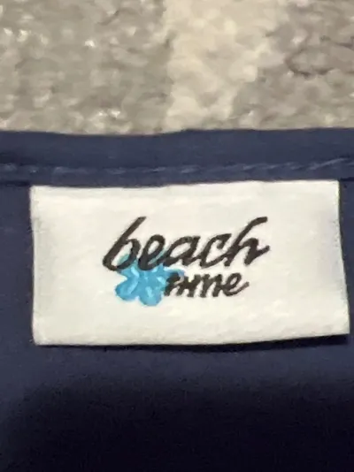 Beach Time Damen Sommerkleid Blau Gr. 34/XS mit Rüschen
