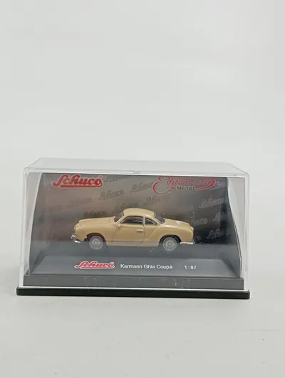 Schuco Karmann Ghia Coupé 1:87 Modellauto Beige Sammlerstück