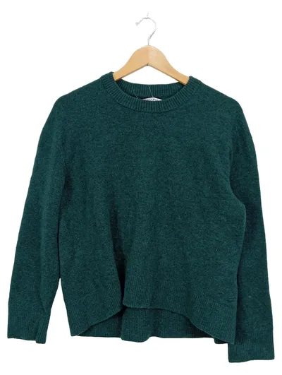 Marc O'Polo DENIM Damen Pullover Gr. XS Grün Wolle Strickpullover