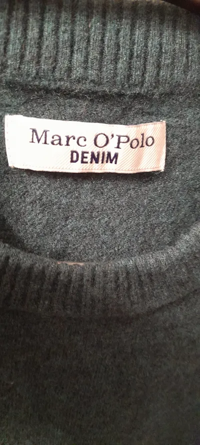 Marc O'Polo DENIM Damen Pullover Gr. XS Grün Wolle Strickpullover