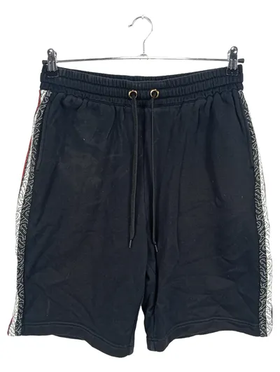 Burberry Herren Sport Shorts Logo Print Schwarz Gr. 38 XXS Baumwolle