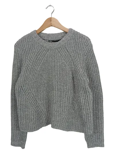 ONLY Damen Strickpullover Grau Gr. L Casual