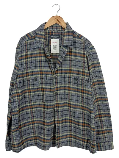 Marc O'Polo Karohemd Herren Gr. 44/XS Casual Mehrfarbig Langarm
