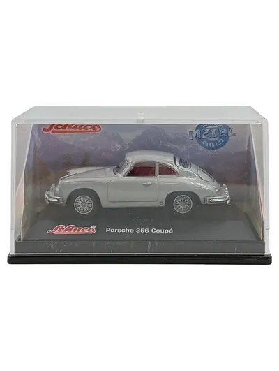 Schuco Porsche 356 Coupé Modellauto 1:72 Silber Metall OVP