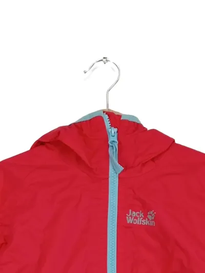 Jack Wolfskin Mädchen Leichte Jacke Gr. 104 Rosa Outdoor Kapuze