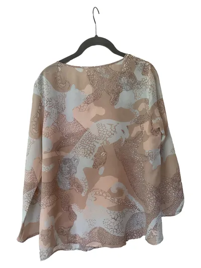 Marc Cain Damen Hemdbluse Langarm Mehrfarbig Animal-Print Gr. M