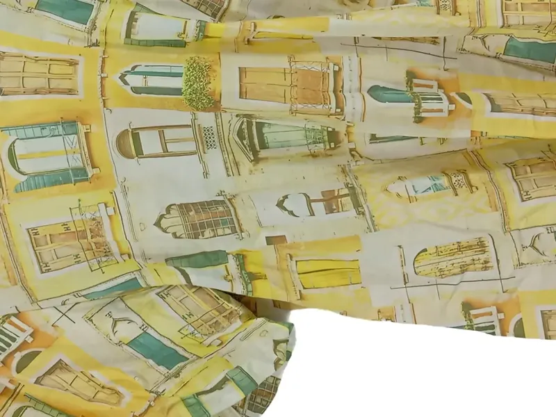 CULTURE Damen T-Shirt 42 Mehrfarbig Romantisch Venedig Motiv Baumwolle 3