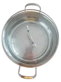 Crofton Brat- und Servierpfanne Edelstahl mit Glasdeckel 30 cm Silber 1