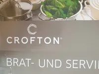 Crofton Brat- und Servierpfanne Edelstahl mit Glasdeckel 30 cm Silber 3