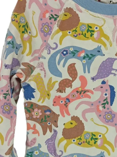 Mini Boden Sweatkleid Tiermotive Mädchen Mehrfarbig Gr. 134