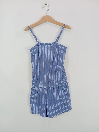 SUMMER TIME Kinder Jumpsuit 140 gestreift Baumwolle Casual Mehrfarbig
