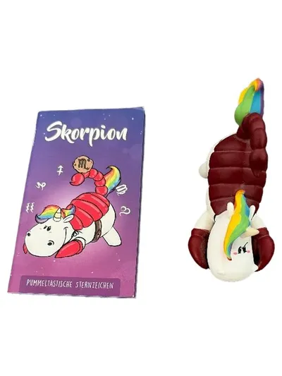 Pummel & Friends Skorpion Sternzeichen Sammelfigur mit Karte Pummeleinhorn