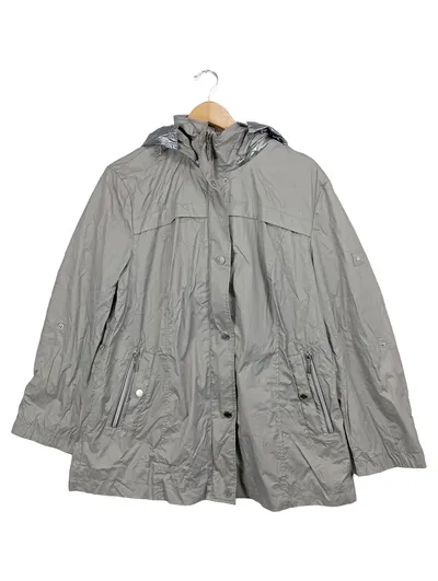 atelier GOLDNER Damen Leichte Jacke Grau Gr. 44/XXL Praktisch
