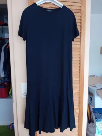 Lawrence Grey Damen Freizeitkleid Gr. 36/S Casual Blau Baumwolle
