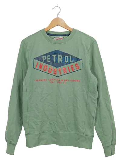 Petrol Industries Sweatshirt Kinder Gr. S Grün Logo-Print Pullover