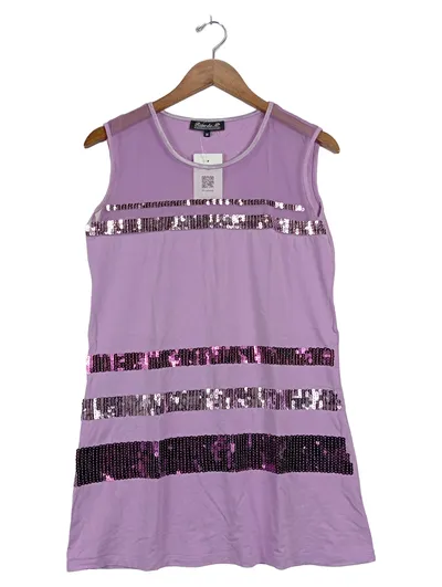 Ricarda M. Damen festliches Kleid Gr. 38 M Lila Pailletten Glamourös Minikleid