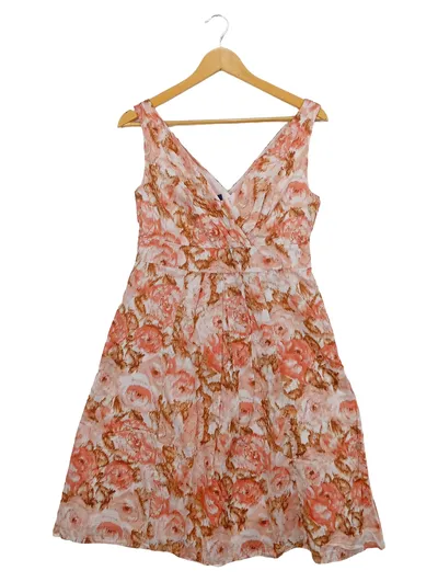LANDS' END Damen Sommerkleid Blumenmuster Gr. 36