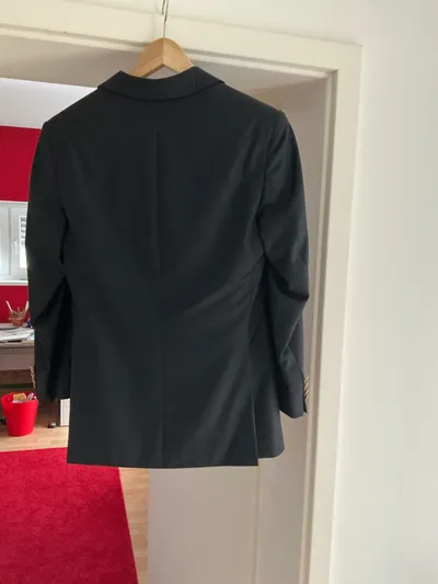 Dolzer Herren Sakko Business Blau Gr. 44/XS Langarm Knopf Zierknöpfe