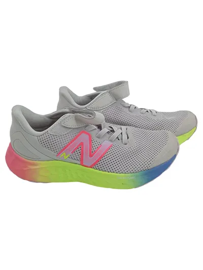 New Balance Laufschuhe Kinder Größe 33.5 Grau Mehrfarbig Sportschuhe
