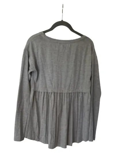 Soyaconcept Damen Langarmshirt Grau XS Casual mit Schriftzug