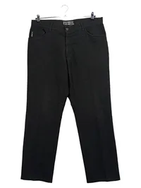 ALBERTO Herren Anzughose Schwarz Business Hose Gr. W38/L33 54 1