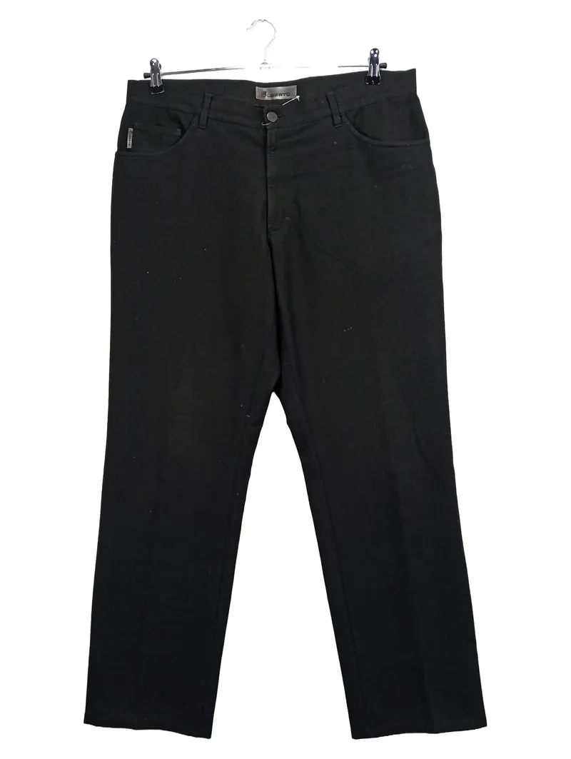 ALBERTO Herren Anzughose Schwarz Business Hose Gr. W38/L33 54 1