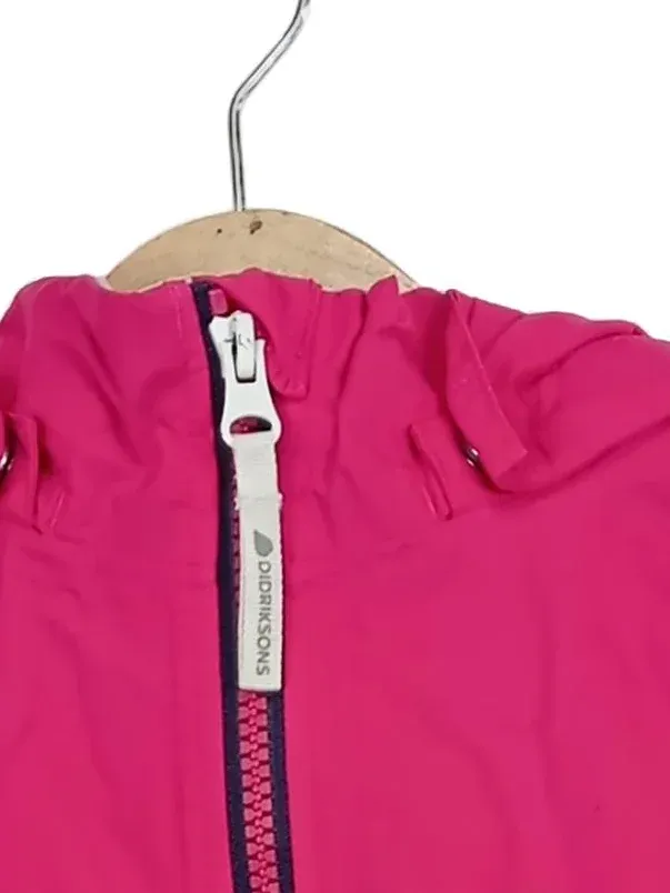 Didriksons Kinder Outdoorjacke Mädchen Gr. 122 Pink Polyamid 3
