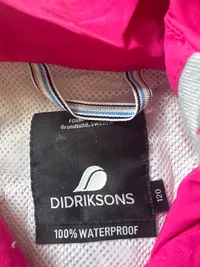 Didriksons Kinder Outdoorjacke Mädchen Gr. 122 Pink Polyamid 5