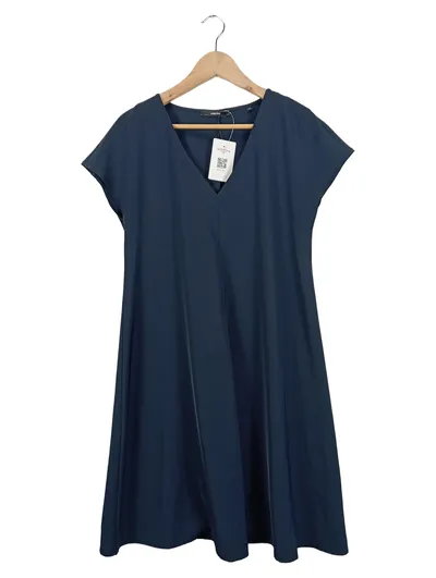 Someday Damen Freizeitkleid V-Ausschnitt Blau Gr. 38