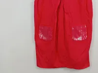 Armani Junior Festliches Kleid Rot Pailletten Applikationen Gr. 140 Elegant 4