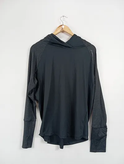 Brooks Damen Kapuzenpullover Laufshirt Sportlich Grau Gr. 38;M