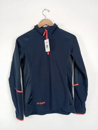 Maier Sports Damen Fleecejacke Outdoor Gr. 38/M Blau Reißverschluss